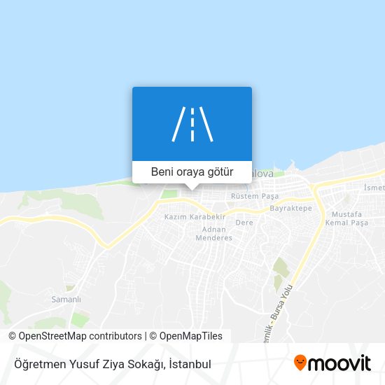 Öğretmen Yusuf Ziya Sokağı harita