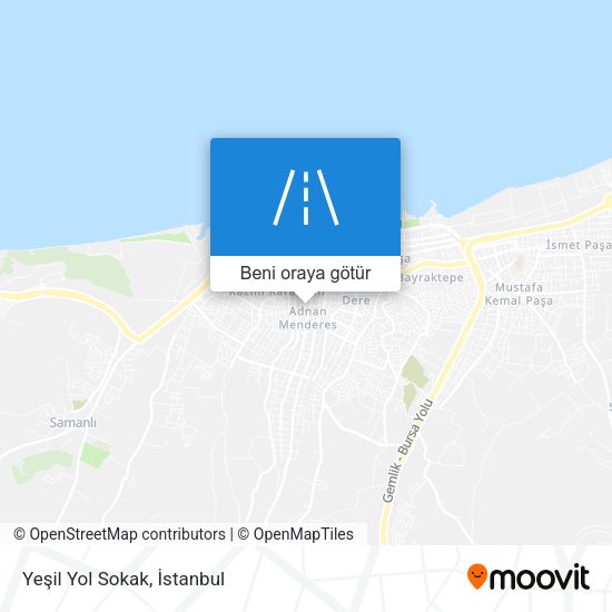Yeşil Yol Sokak harita