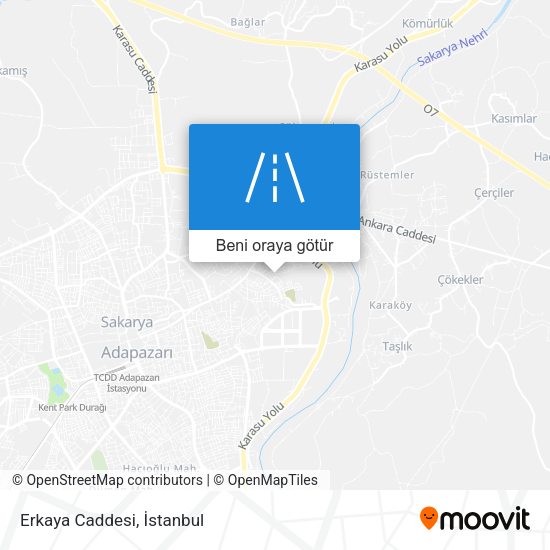 Erkaya Caddesi harita
