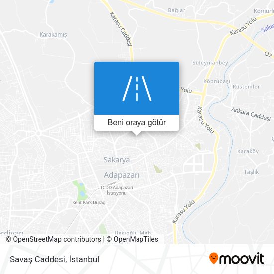 Savaş Caddesi harita