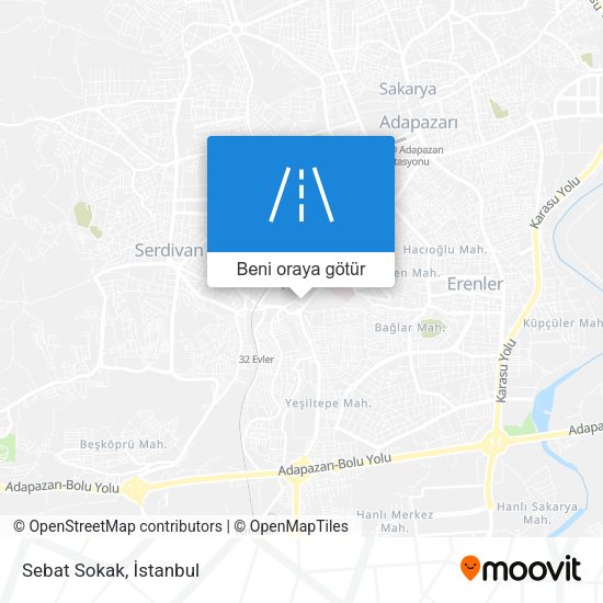 Sebat Sokak harita