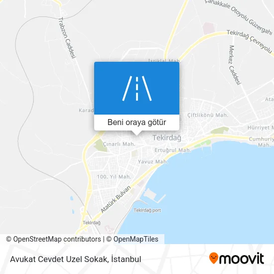 Avukat Cevdet Uzel Sokak harita