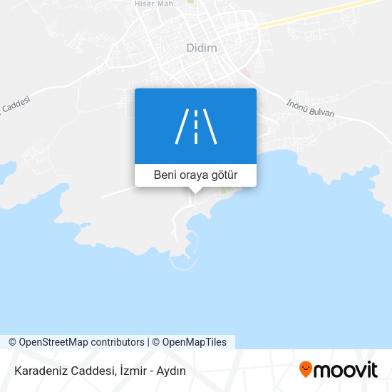 Karadeniz Caddesi harita