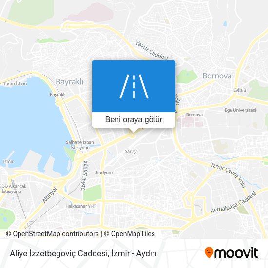 Aliye İzzetbegoviç Caddesi harita