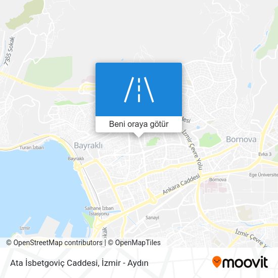 Ata İsbetgoviç Caddesi harita