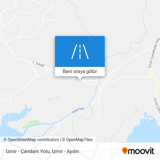 İzmir - Çandarlı Yolu harita