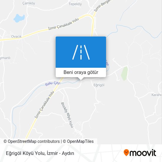 Eğrigöl Köyü Yolu harita