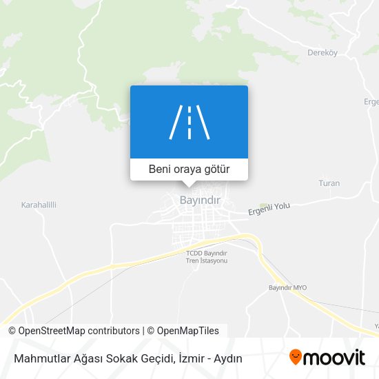 Mahmutlar Ağası Sokak Geçidi harita
