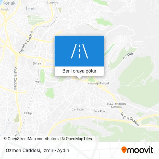 Özmen Caddesi harita