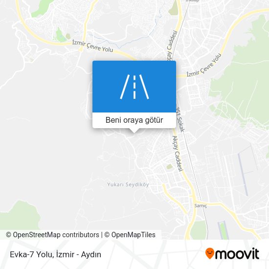 Evka-7 Yolu harita