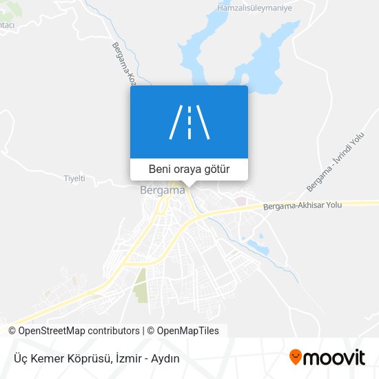 Üç Kemer Köprüsü harita