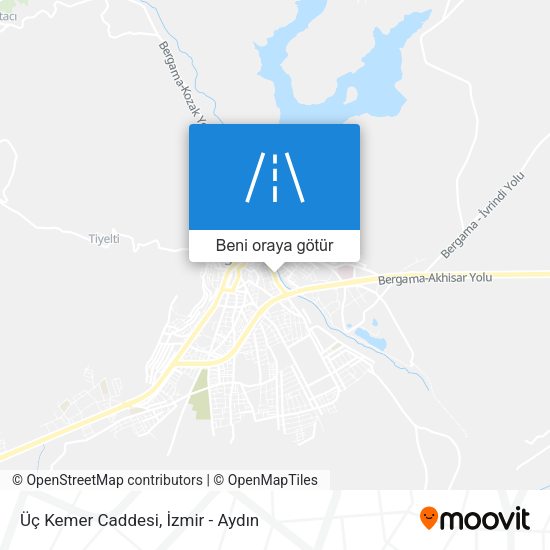 Üç Kemer Caddesi harita