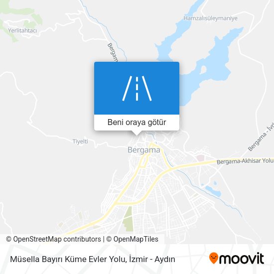 Müsella Bayırı Küme Evler Yolu harita