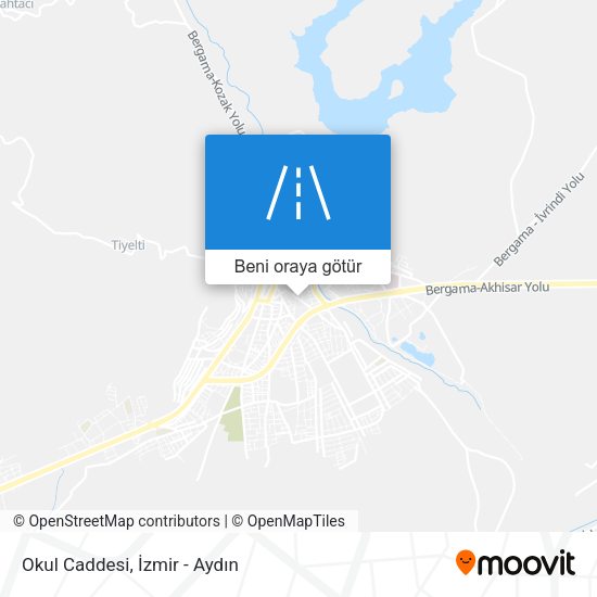 Okul Caddesi harita