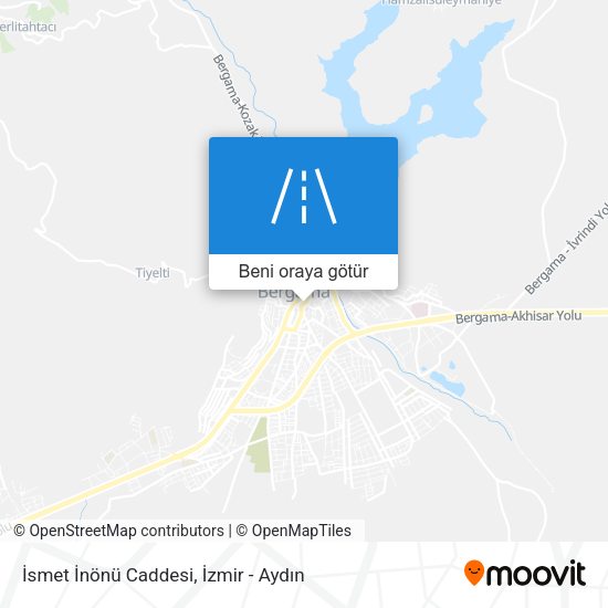 İsmet İnönü Caddesi harita