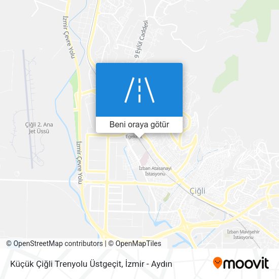 Küçük Çiğli Trenyolu Üstgeçit harita
