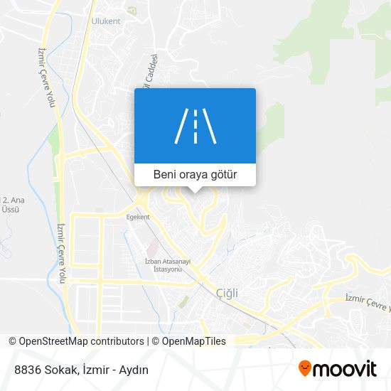 8836 Sokak harita