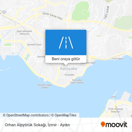 Orhan Alpyörük Sokağı harita