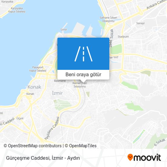 Gürçeşme Caddesi harita