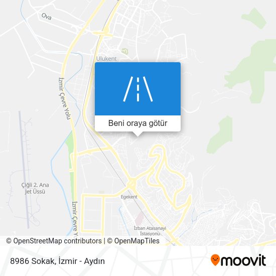 8986 Sokak harita