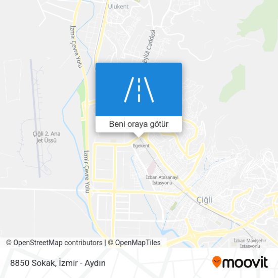 8850 Sokak harita