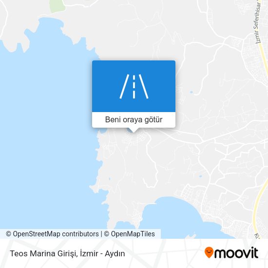 Teos Marina Girişi harita
