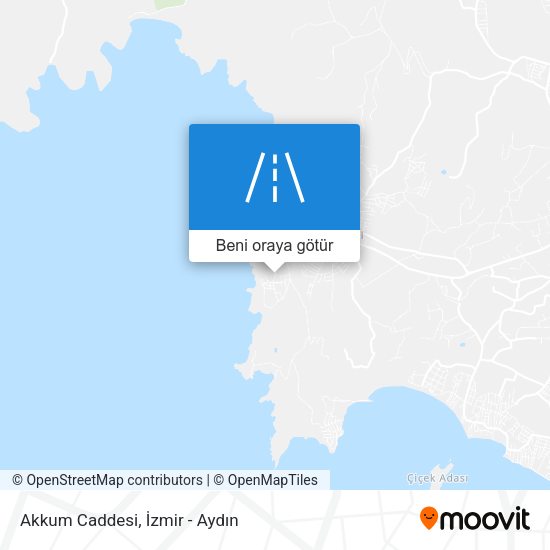 Akkum Caddesi harita