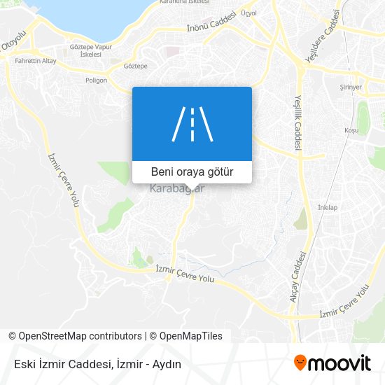 Eski İzmir Caddesi harita