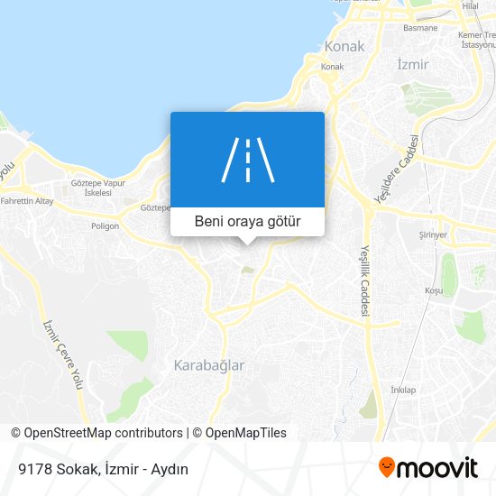 9178 Sokak harita