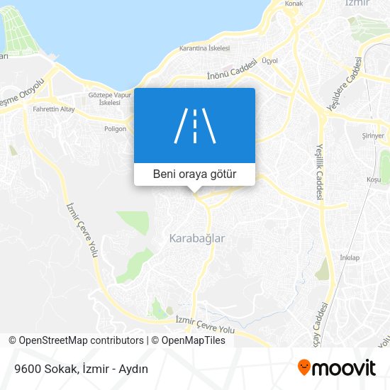 9600 Sokak harita