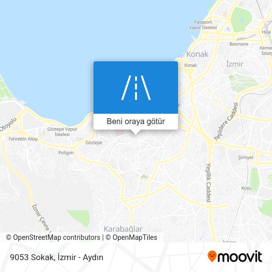 9053 Sokak harita