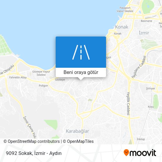 9092 Sokak harita
