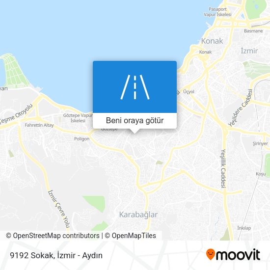 9192 Sokak harita