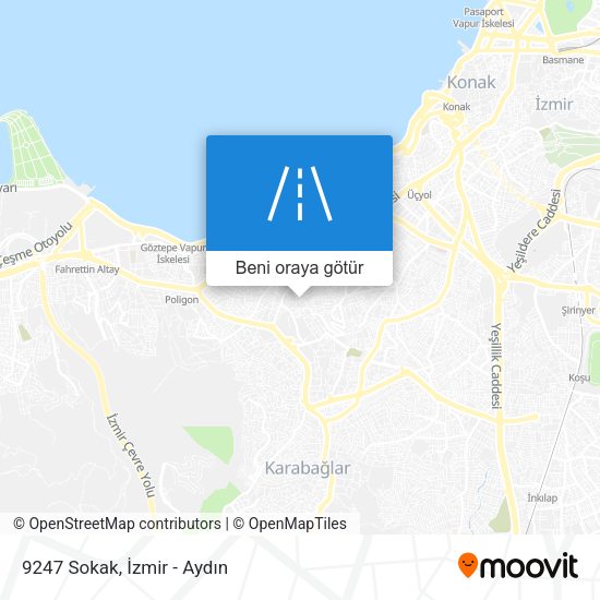 9247 Sokak harita