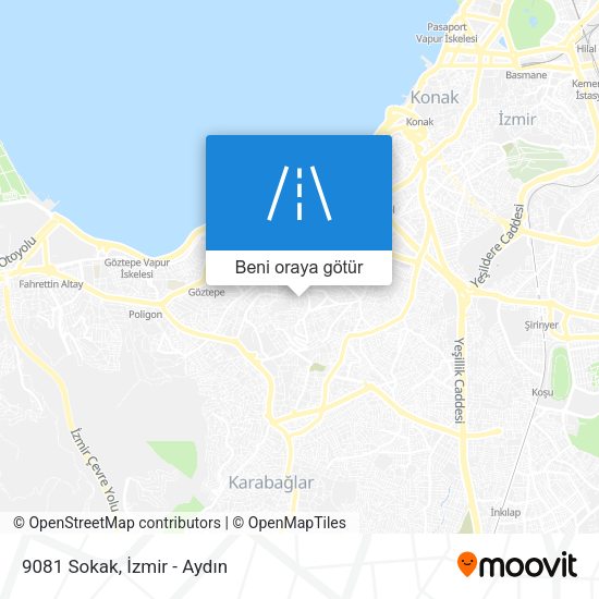 9081 Sokak harita