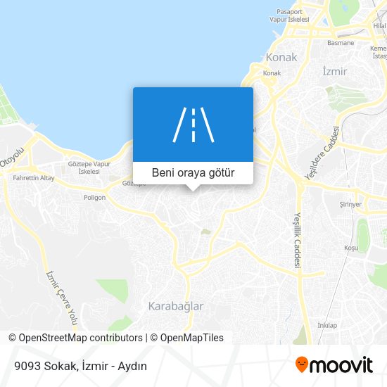 9093 Sokak harita