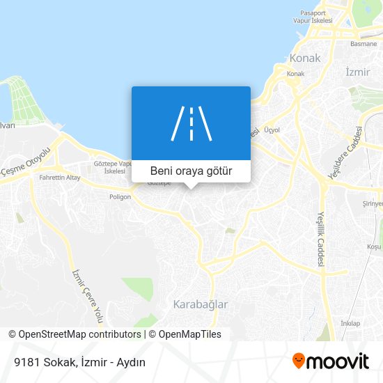 9181 Sokak harita
