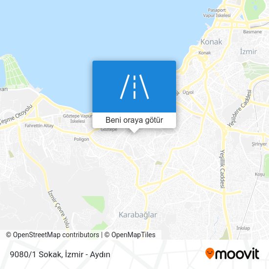 9080/1 Sokak harita
