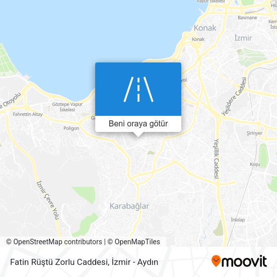 Fatin Rüştü Zorlu Caddesi harita