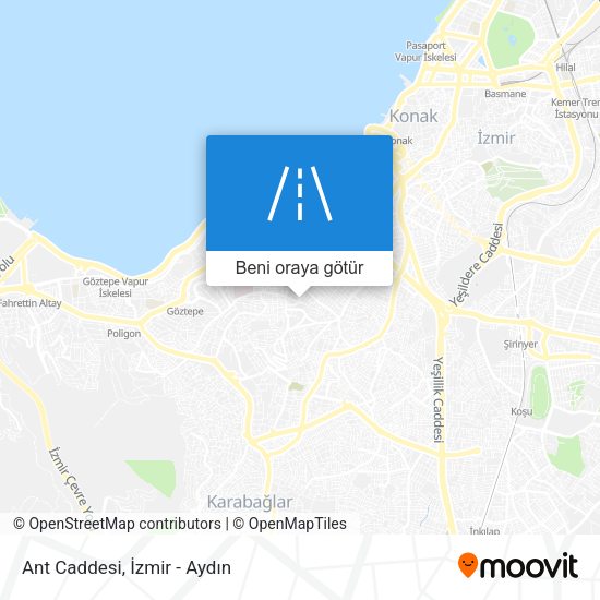 Ant Caddesi harita