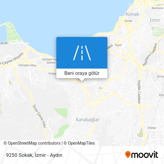 9250 Sokak harita