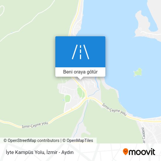 İyte Kampüs Yolu harita
