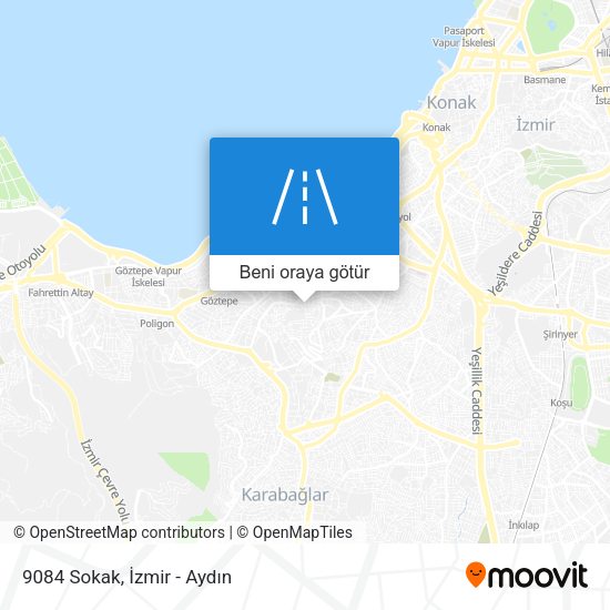 9084 Sokak harita