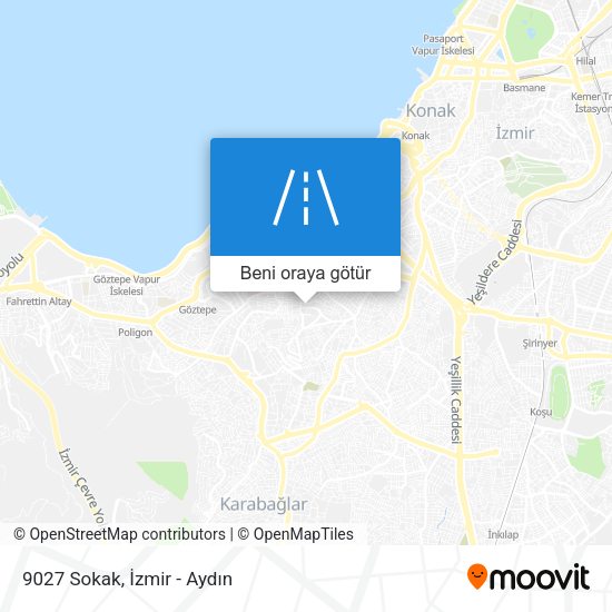 9027 Sokak harita