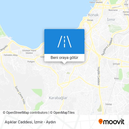Aşıklar Caddesi harita
