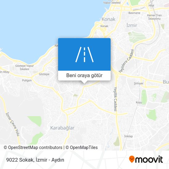 9022 Sokak harita