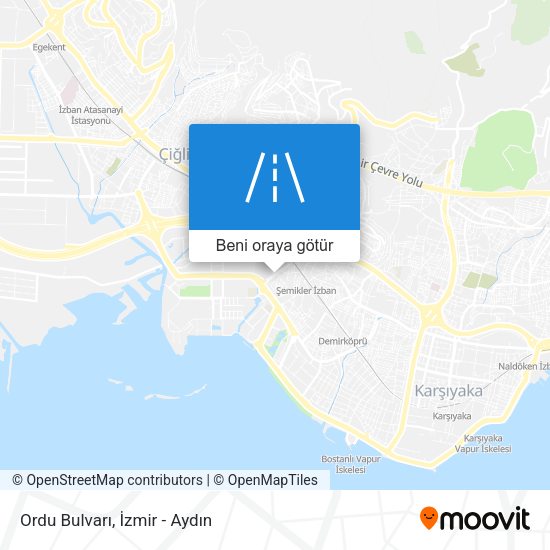 Ordu Bulvarı harita