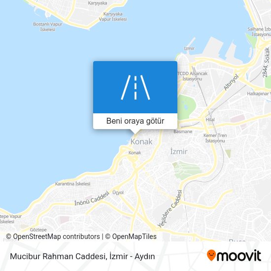 Mucibur Rahman Caddesi harita