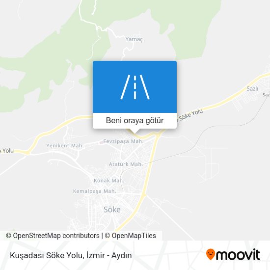 Kuşadası Söke Yolu harita