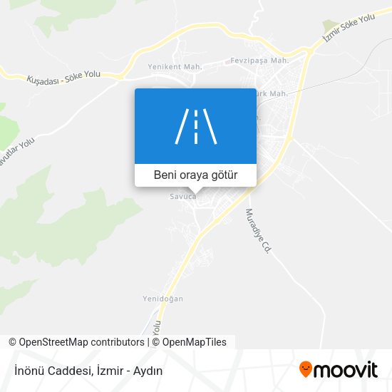 İnönü Caddesi harita